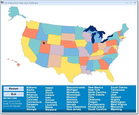 united states drag and drop test|USA 50 States.